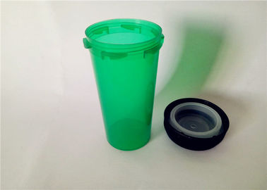China Tubos de ensaio reversíveis verdes translúcidos do tampão, garrafas de comprimido inodoras da medicina para a farmácia fornecedor