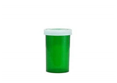 China Material plástico translúcido de categoria médica de segurança de recipientes da prova da criança do verde 20DR fornecedor