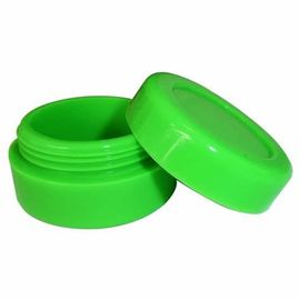 China Recipientes verdes personalizados do silicone do produto comestível do logotipo insípidos para o fragmento/cosmético fornecedor