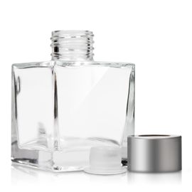 China Garrafas de vidro feito-à-medida do difusor/quadrado garrafa de perfume de cristal clara fornecedor
