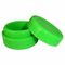 Recipientes verdes personalizados do silicone do produto comestível do logotipo insípidos para o fragmento/cosmético fornecedor