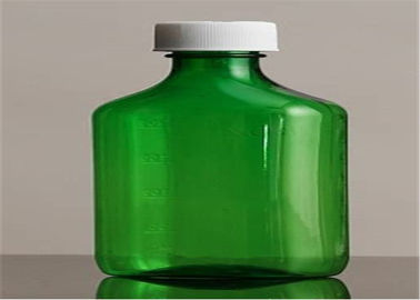 China As garrafas líquidas plásticas translúcidas da cor verde adicionaram a segurança que evita o desperdício do produto fornecedor
